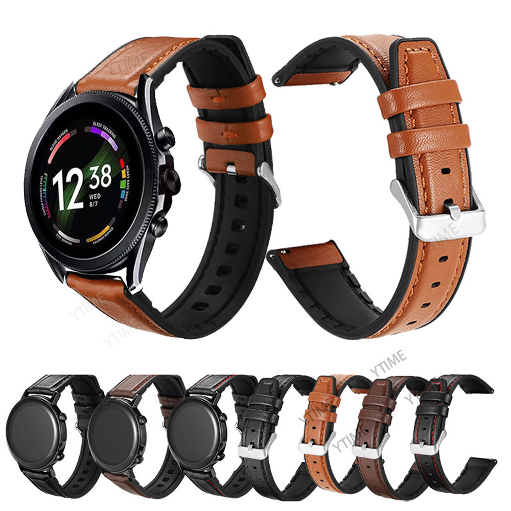 Fossil Watches Smartwatch Gen 5 - 22mm Silicone Leather Band For Fossil