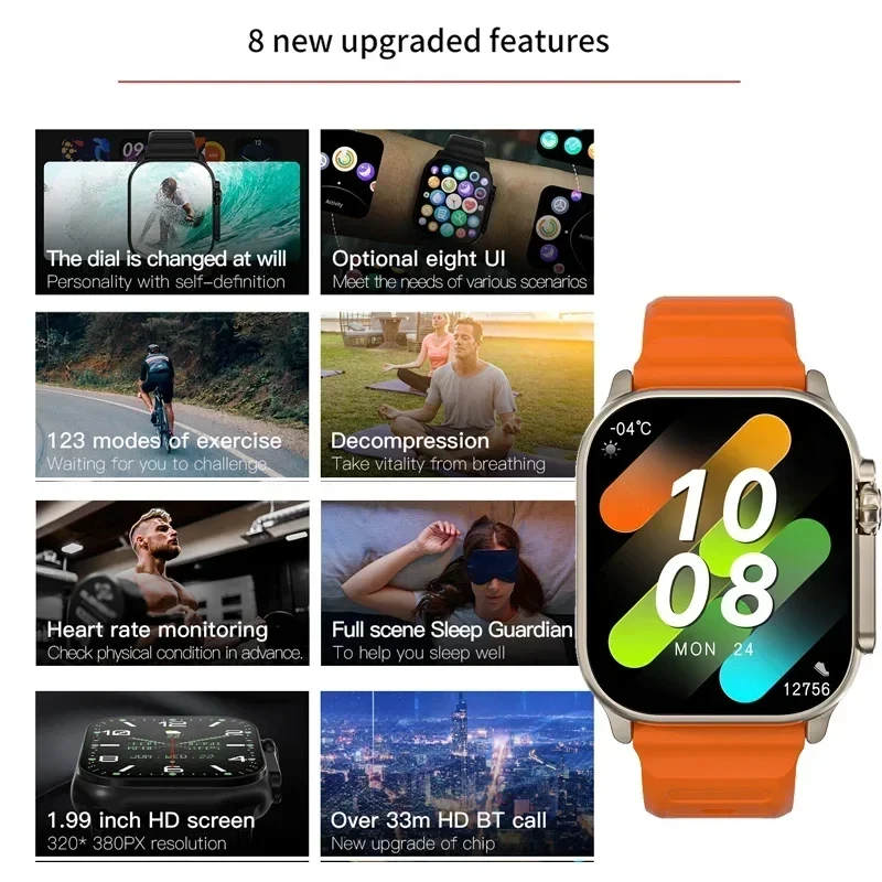 New Watch T10 Ultra Smart Watc - Smartwatch New Watches For Men 评论和价格