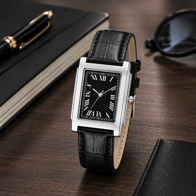 Minimalist Rectangle Men Watch - Smartwatch Vintage Watches For Men 评论和价格