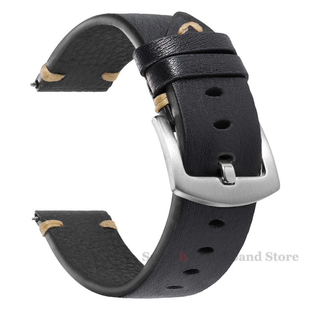 Genuine Leather Straps For Wat - Smartwatch Vintage Watches For Men 评论和价格