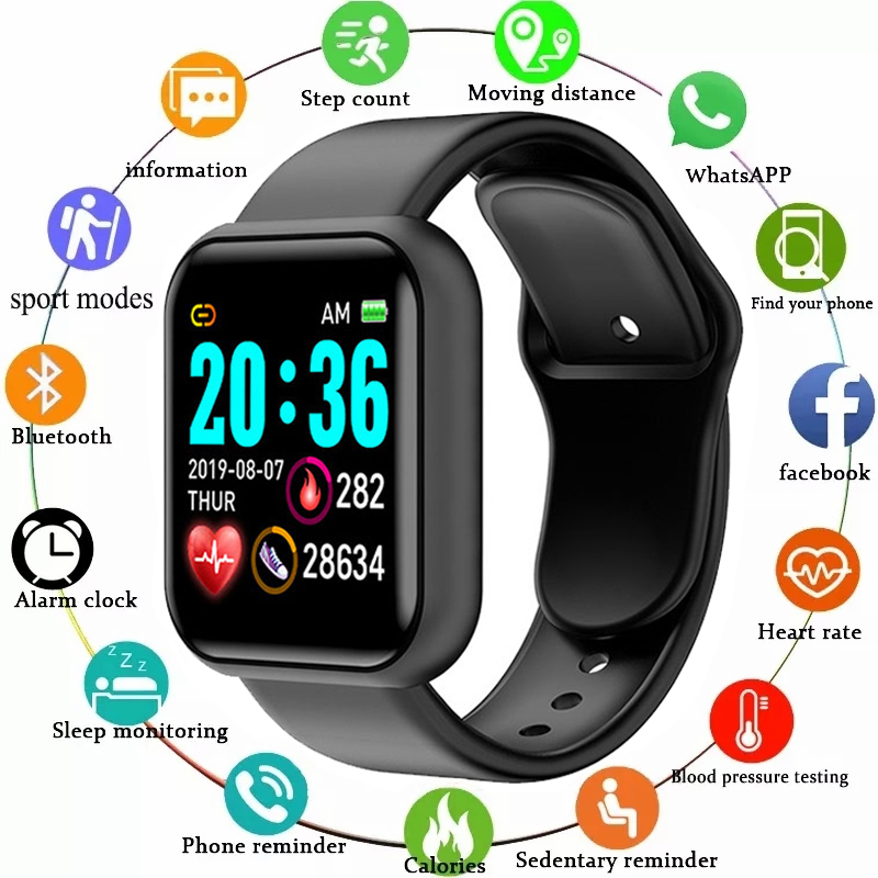 Y68 Smart Watch Men Women Hear - Watch Smart Y68 评论和价格