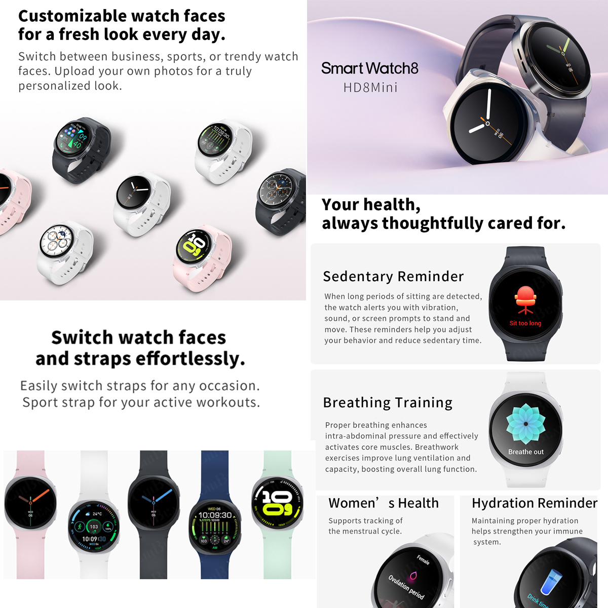 2026 New Watches 8 Mini GPS Tr - Smartwatch New Watches For Women 评论和价格