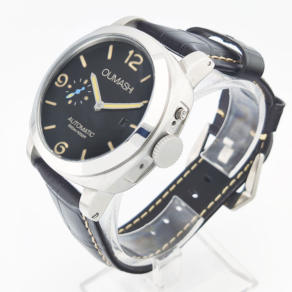 44mm Men's Watch Seagull ST255 - Leather Watch Strap 评论和价格