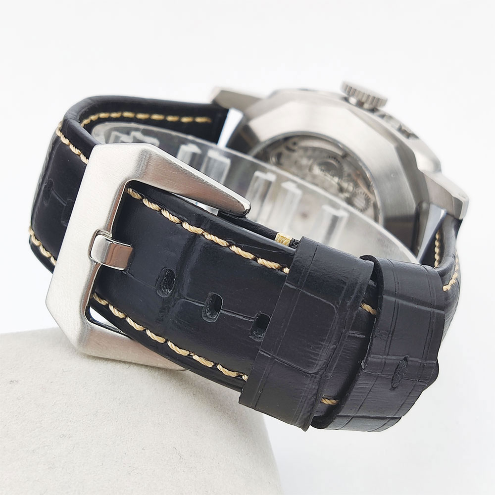 44mm Men's Watch Seagull ST255 - Leather Watch Strap 评论和价格