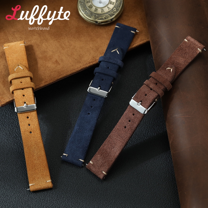 Vintage Suede Leather Watch Ba - Smartwatch Vintage Watches For Men 评论和价格