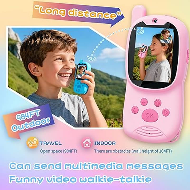 Walkie Talkies Cute 2Pack Rech - Smartwatch Watches Gift For Girls 评论和价格
