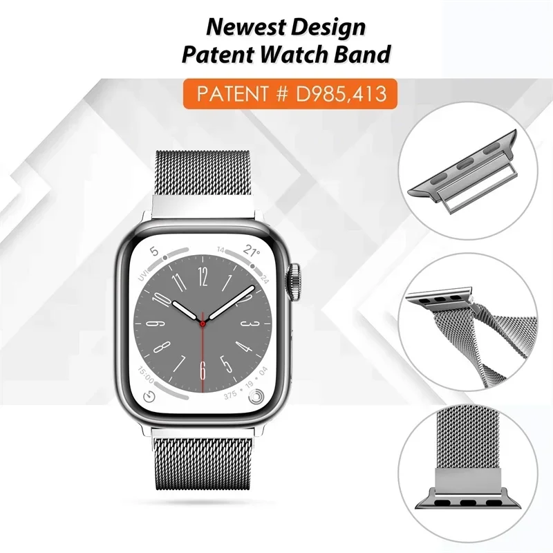 Milanese Loop for apple watch  - Smartwatch Apple Watches For Women 评论和价格