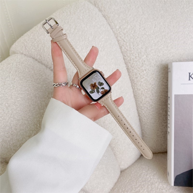 Slim leather strap for Apple W - Smartwatch Apple Watches For Women 评论和价格