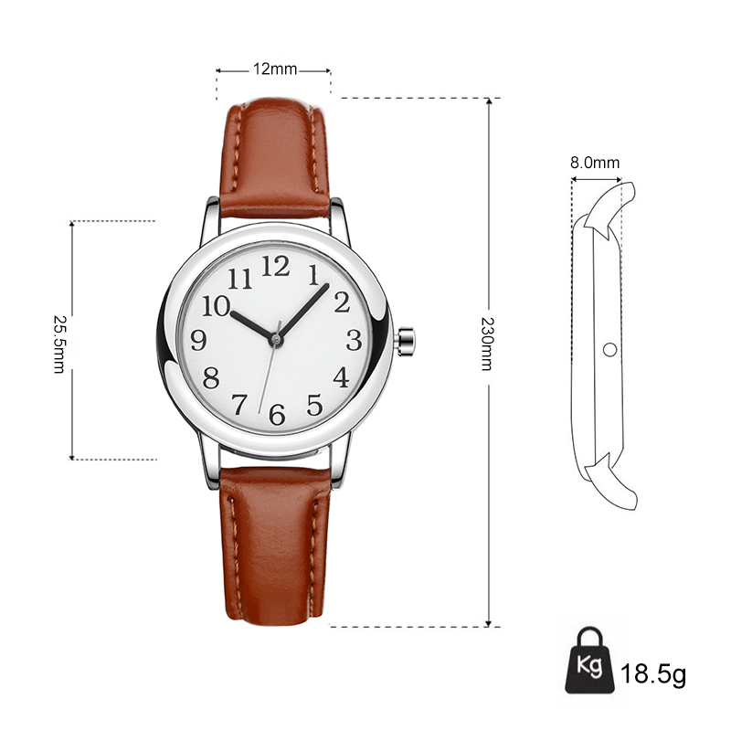 White Strap Slim Custom Women  - Leather Watch Strap 评论和价格