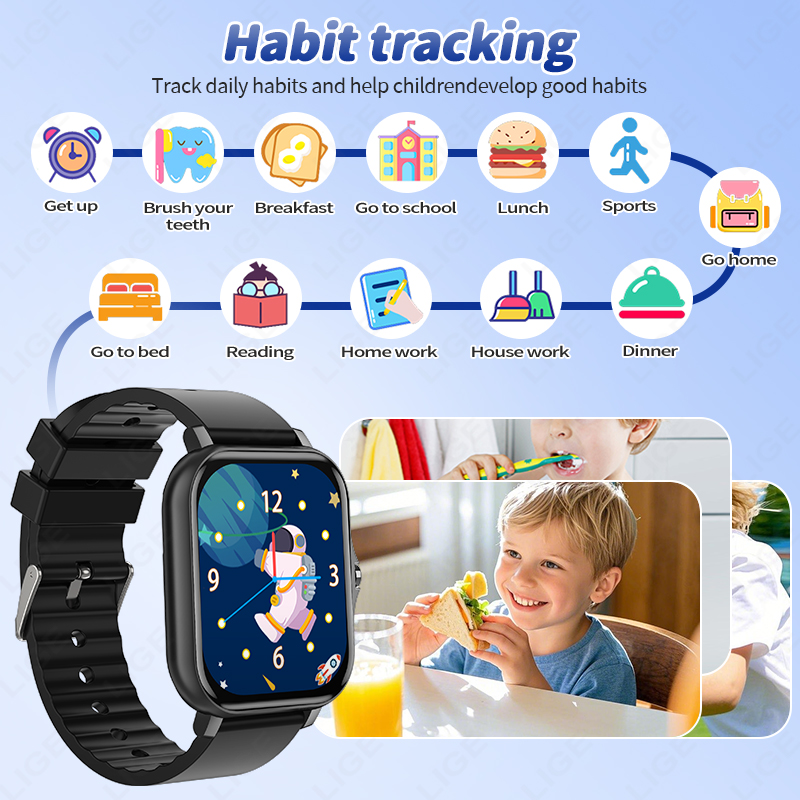 LIGE 2025 Audiobook Children S - Smartwatch Digital Watches For Kid Boy 评论和价格