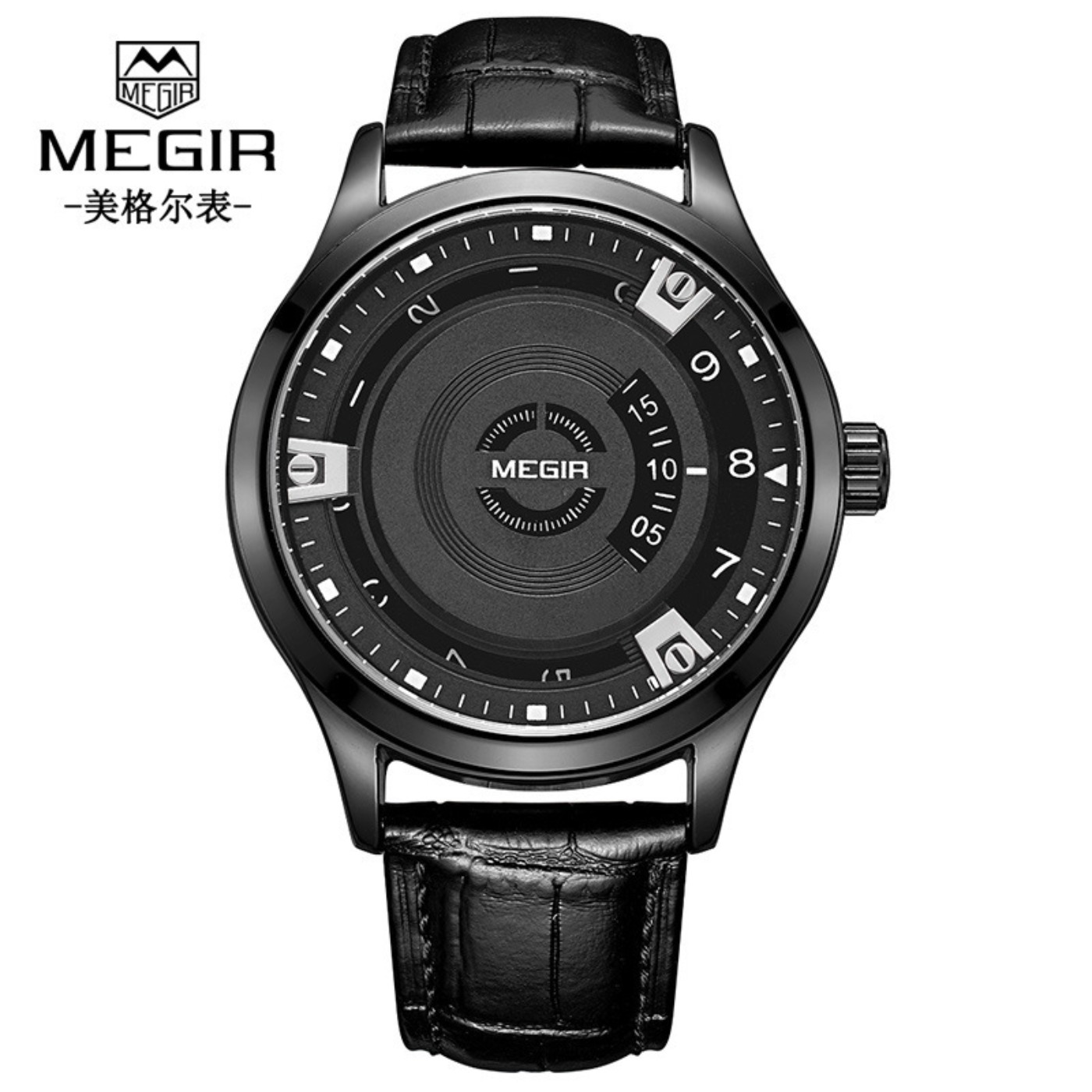 MEGIR Men Watches Luxury Leath - Leather Watch Strap 评论和价格