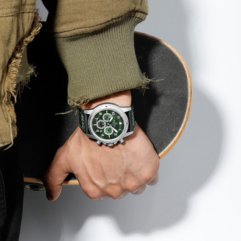 NAVIFORCE Bussiness Men Quartz - Leather Watch Strap 评论和价格
