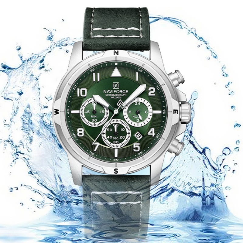 NAVIFORCE Bussiness Men Quartz - Leather Watch Strap 评论和价格