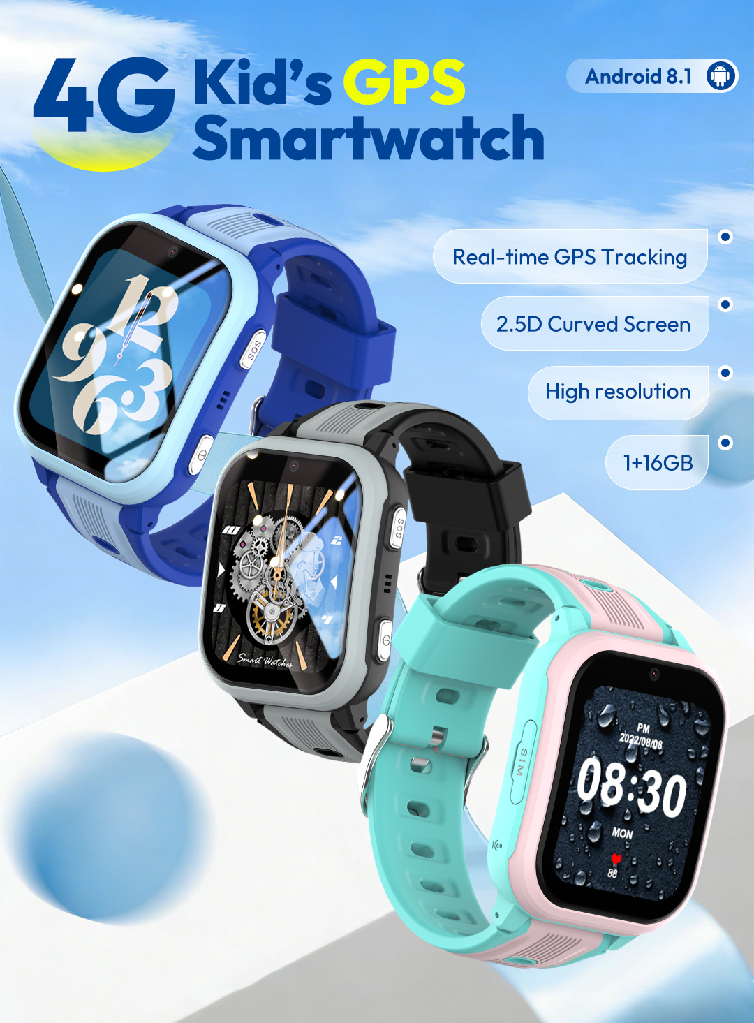KT41 Smart Watch - 4G Phone Ch - Smartwatch Watches Gift For Girls 评论和价格