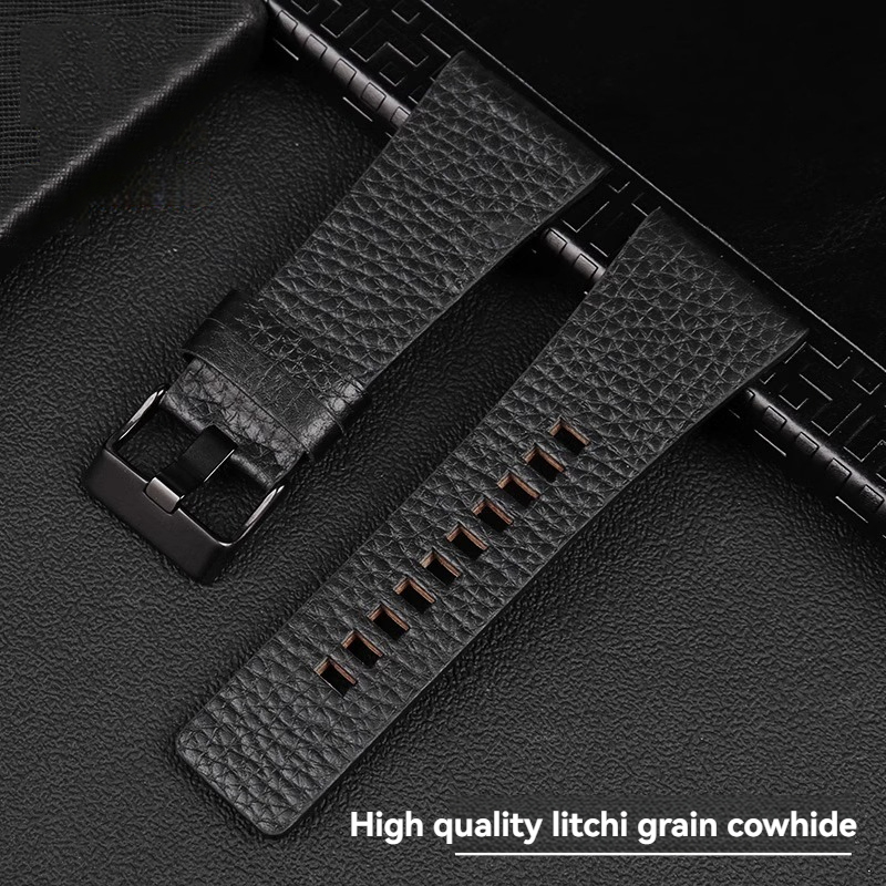 Lychee Patterned Cowhide Watch - Diesel Watches Smartwatch 评论和价格