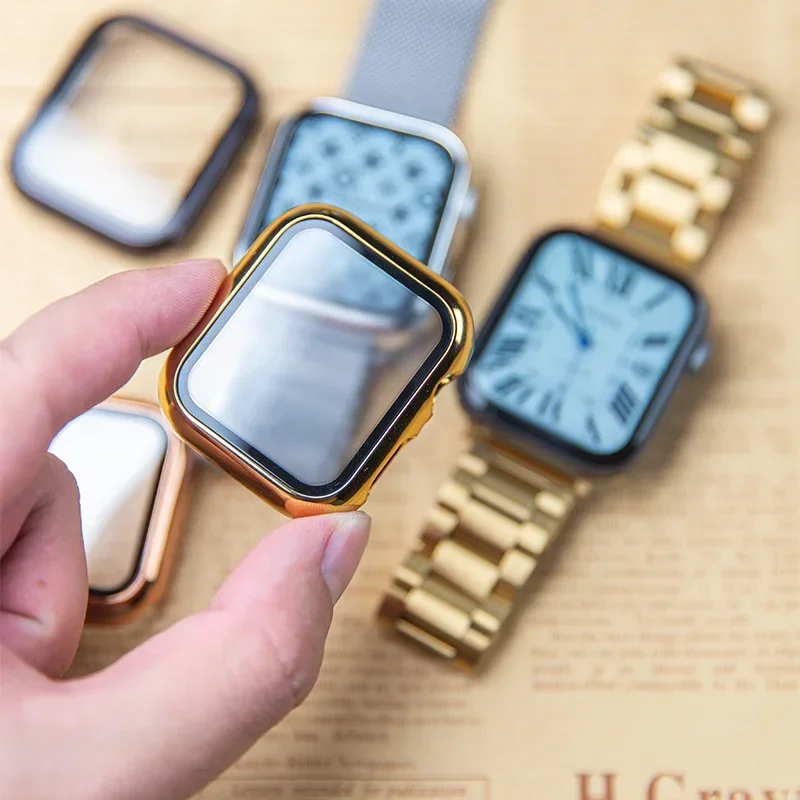 Glass+case For Apple Watch ban - Smartwatch Watches Girls 评论和价格